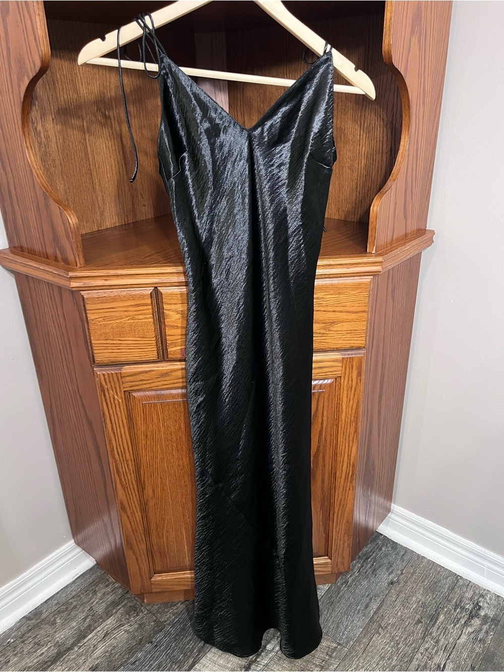Victoria secret Elegant Black Slip Dress with V-Neck